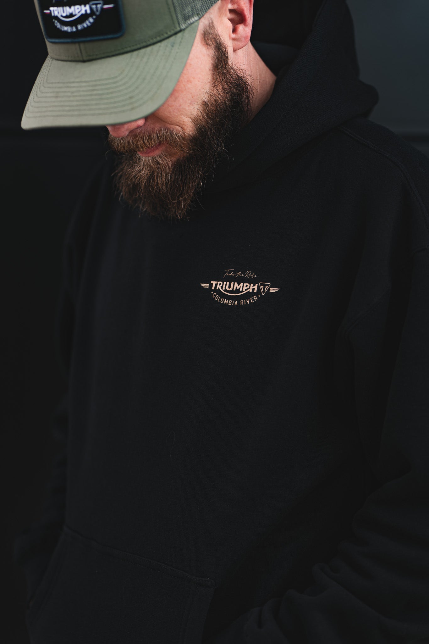Heavyweight Pullover Hooded Sweatshirt - Black