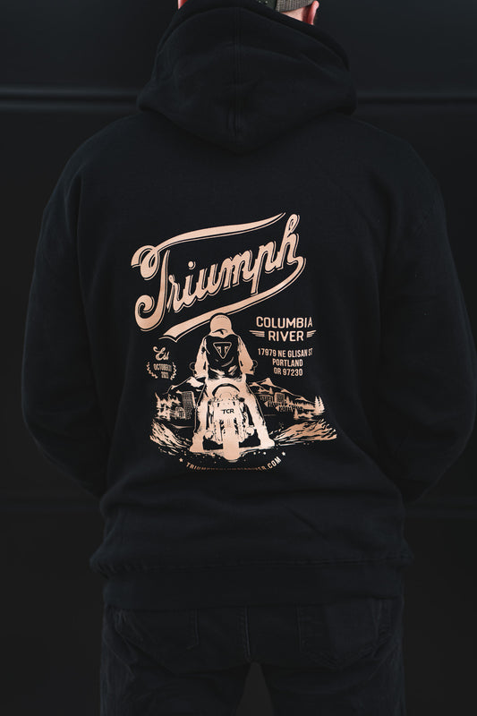 Heavyweight Pullover Hooded Sweatshirt - Black